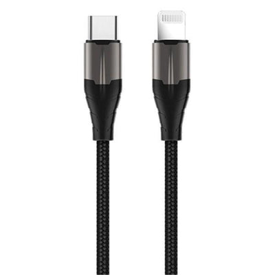 ROCKROSE Type C to Lightning Cable 18W Fast Charge 1m - Black
