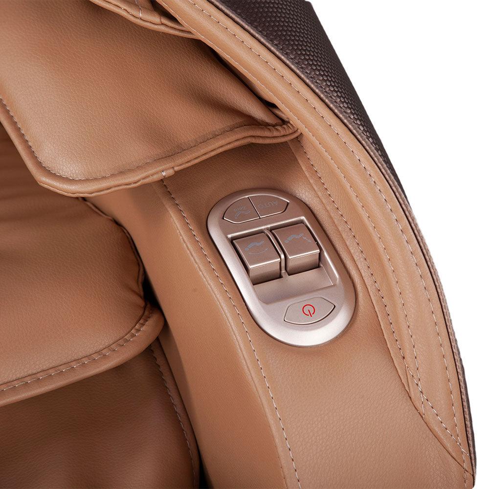 كرسي المساج  يو انفينيتي من آريس مع ميزة  التحكم صوتي بالجهاز ( بني / جولد )