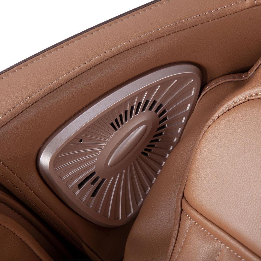 كرسي المساج  يو انفينيتي من آريس مع ميزة  التحكم صوتي بالجهاز ( بني / جولد )