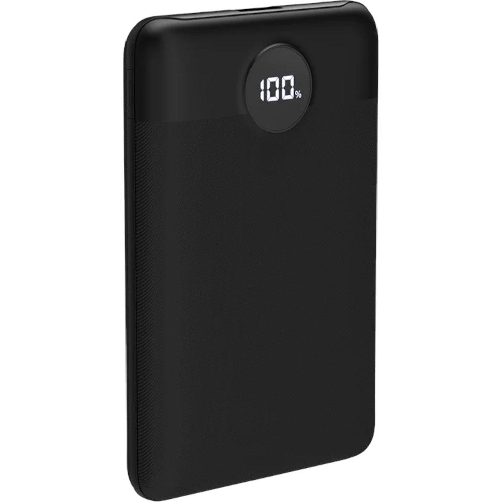 RockRose 10000mAh Power Bank with 22.5W PD & QC3.0 Fast Charge - Black