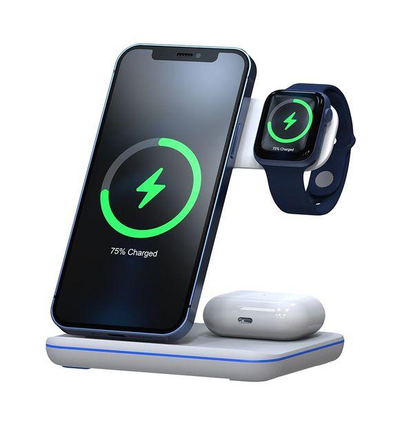 RockRose Wireless Charger Fast Multi Device Charging - White