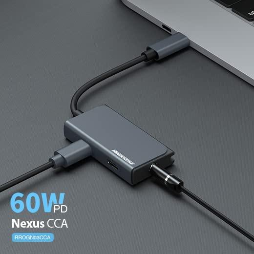 Rockrose Nexus CCA 3 in 1 USB-C & 3.5mm Audio Adapter