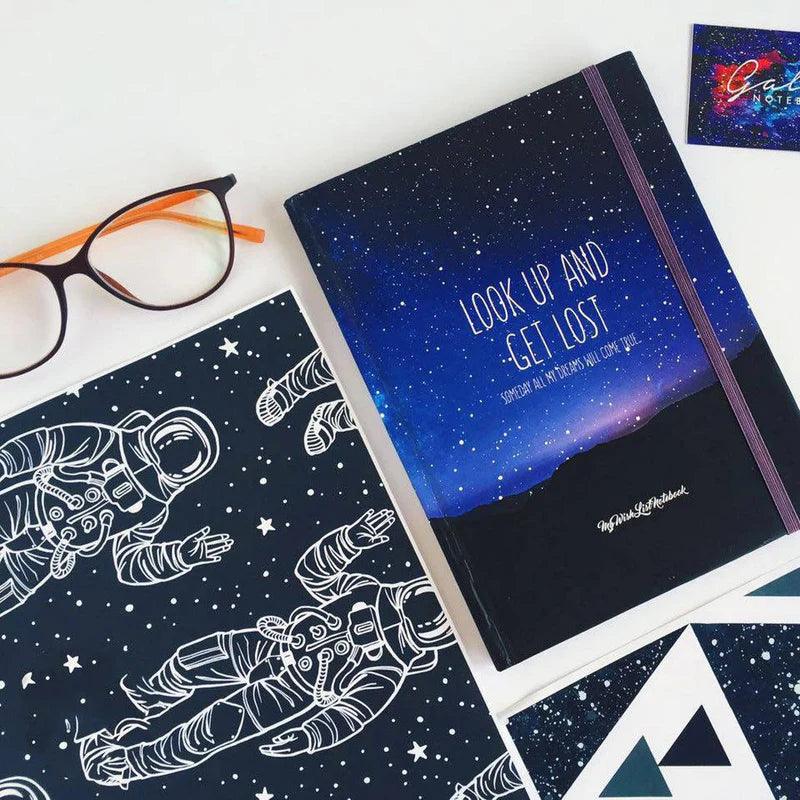 Galaxy Sketchbook Blue- Small Size