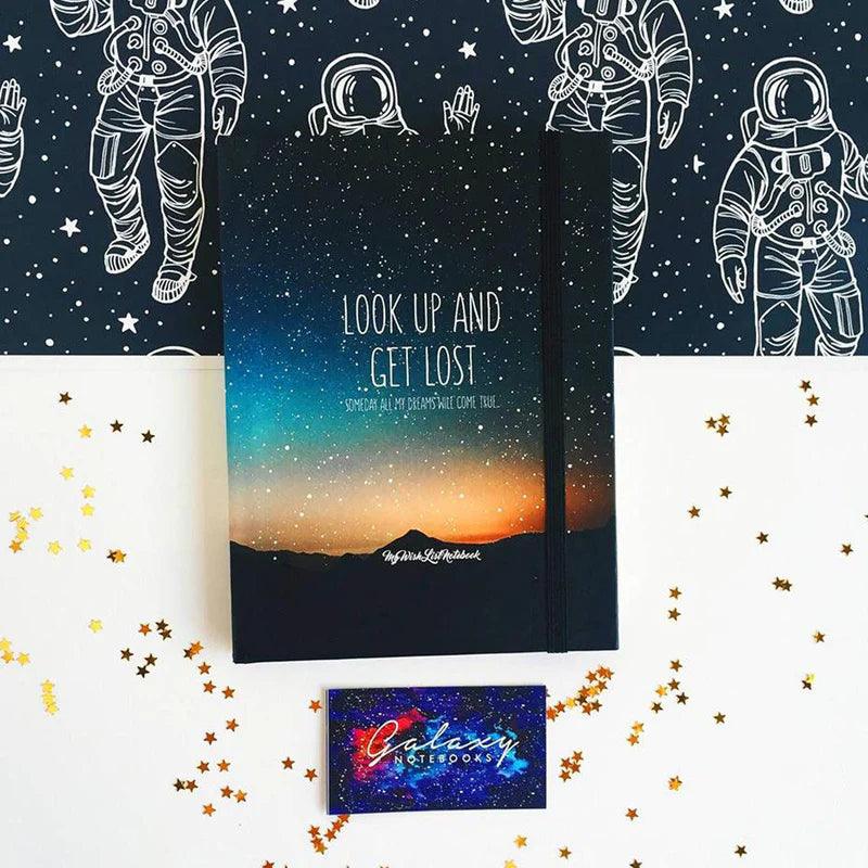 Galaxy Sketchbook Green- Small Size