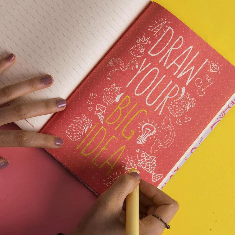 Good Vibes Rubber Band Notebook A6