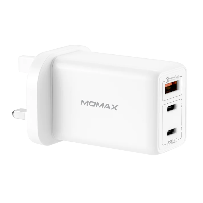 MOMAX One Plug GaN 65W Triple Output Fast Charger UM20