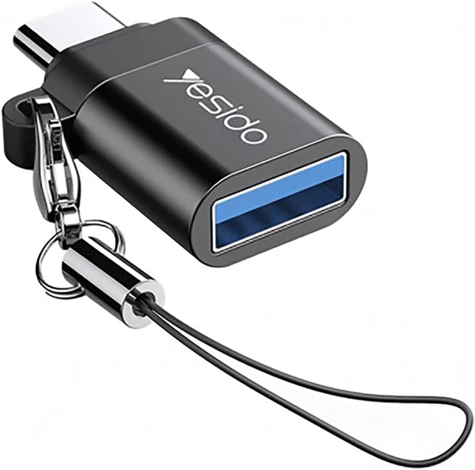 YESIDO Type C OTG Adapter GS06 Compact & Durable - Black