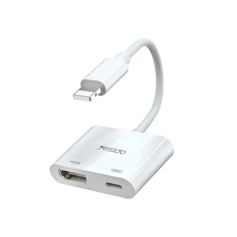 Yesido HM06 Lightning to HDMI Adapter for iPhone 1080P - White