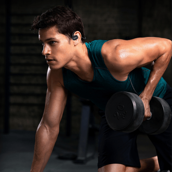 سماعة رأس لاسلكية WIWU MARATHON SE AIR CONDUCTION - باللون الأسود