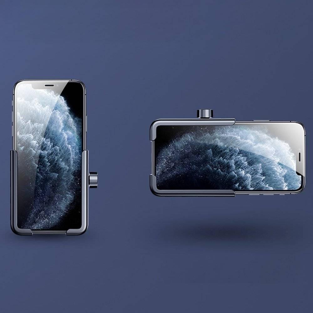 حامل هاتف جوي روم قابل للدوران 360 درجة للدراجة آمن وقابل للتعديل - أسود