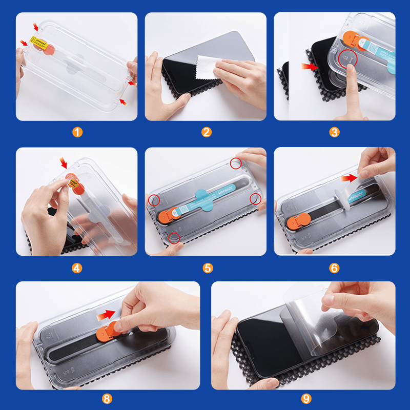 زجاج مقوى من جوي روم مع مجموعة التركيب لآيفون 13 برو ماكس 6.7