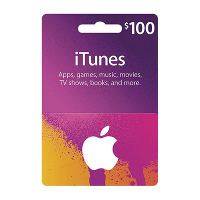 بطاقة هدايا رقمية من iTunes بقيمة 100 دولار أمريكي