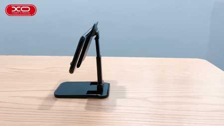 حامل سطح المكتب XO-C67 من الألومنيوم للهواتف المحمولة والكمبيوتر اللوحي