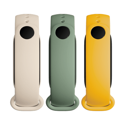 حزام MI Smart Band 6 مكون من 3 قطع (عاجي، زيتوني، أصفر)