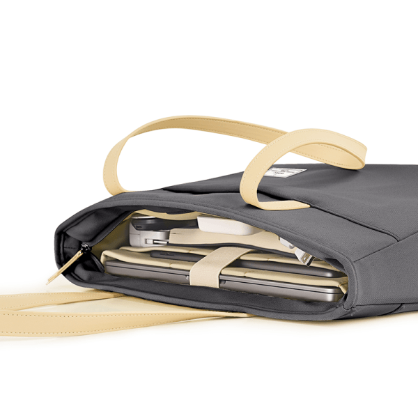 حقيبة يد نسائية من Wiwu Ora للكمبيوتر المحمول مقاس 14 بوصة - رمادي