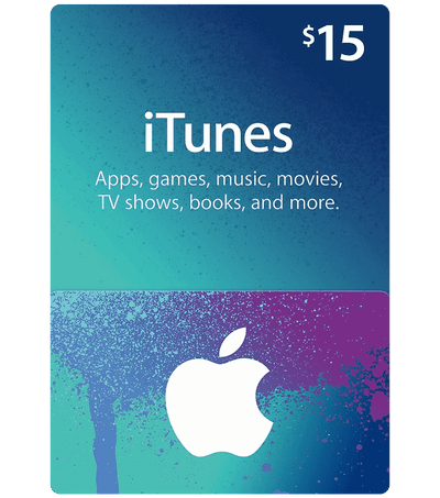 بطاقة هدايا رقمية من iTunes بقيمة 15 دولارًا أمريكيًا