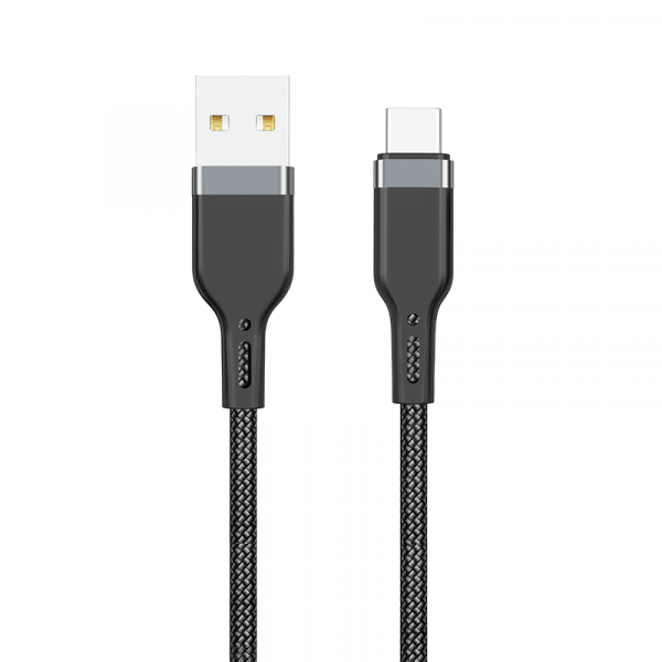 كابل Wiwu pt02 Platinum USB إلى Type-C بطول 1.2 متر - أسود