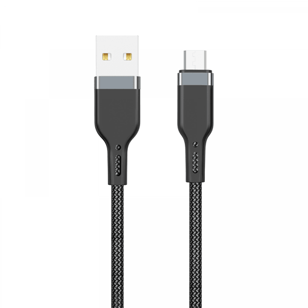 كابل Wiwu pt03 Platinum USB إلى Micro بطول 1.2 متر - أسود
