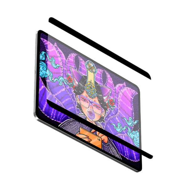 واقي شاشة مغناطيسي قابل للإزالة من Wiwu لجهاز iPad مقاس 10.2 بوصة/10.5 بوصة (2019) - شفاف