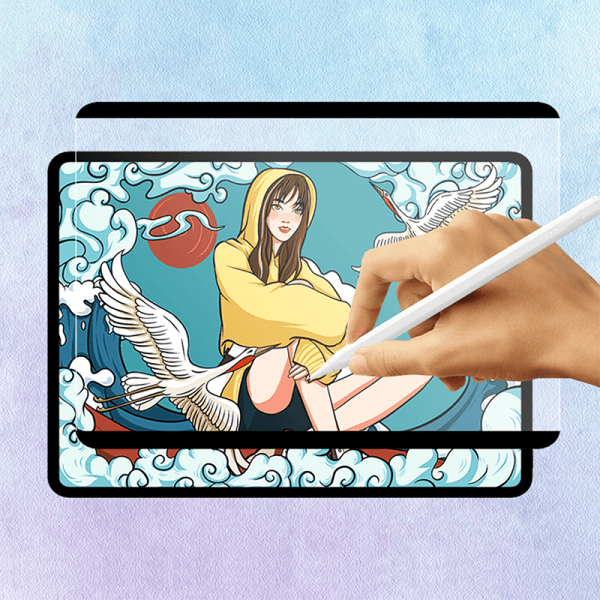 واقي شاشة مغناطيسي قابل للإزالة من Wiwu لجهاز iPad مقاس 10.2 بوصة/10.5 بوصة (2019) - شفاف