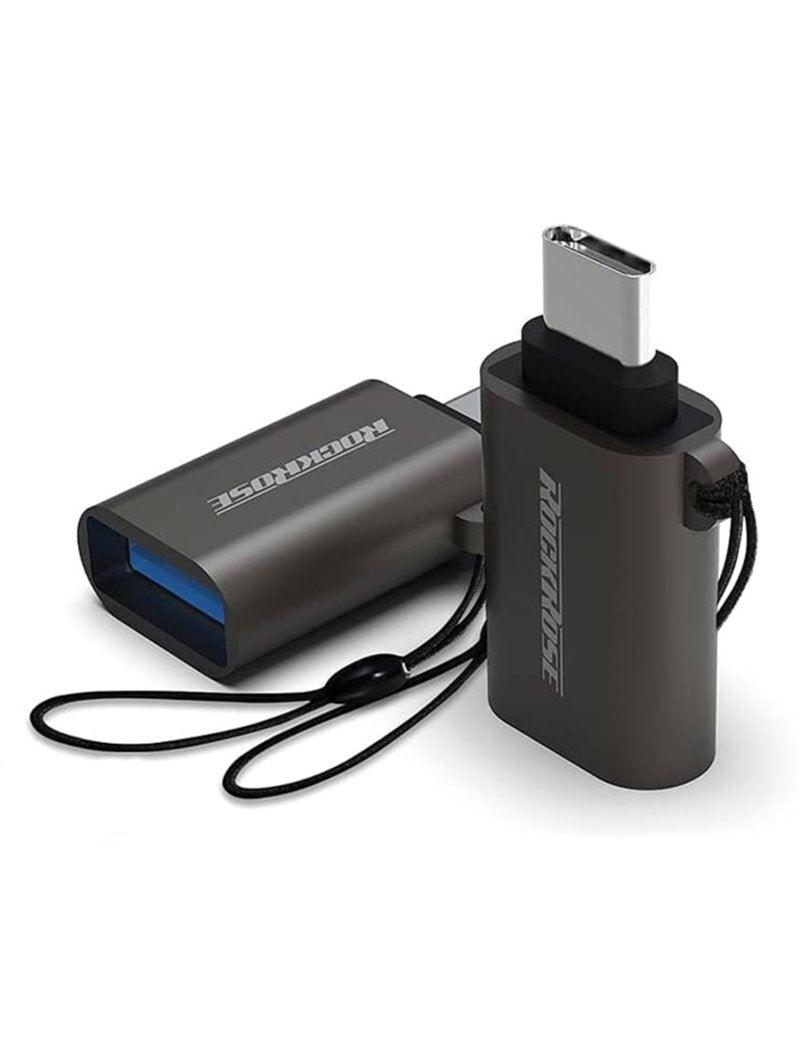 RockRose Nexus U Type-C to USB 3.1 Gen 1 Adapter - Space Gray