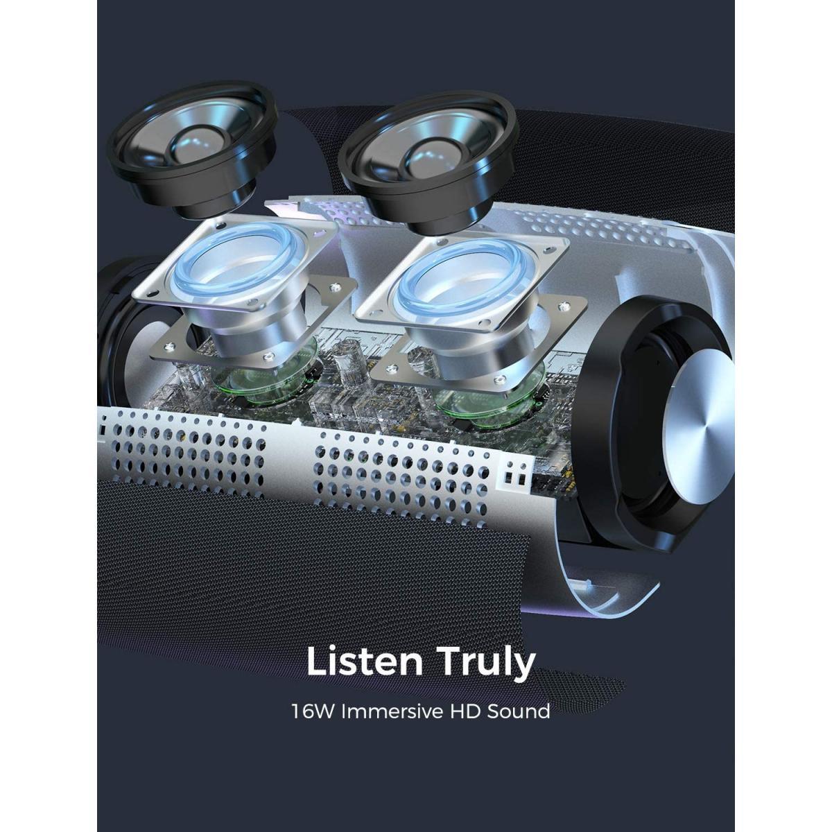 مكبر صوت بلوتوث MPOW R9 بقوة 24 وات، أسود