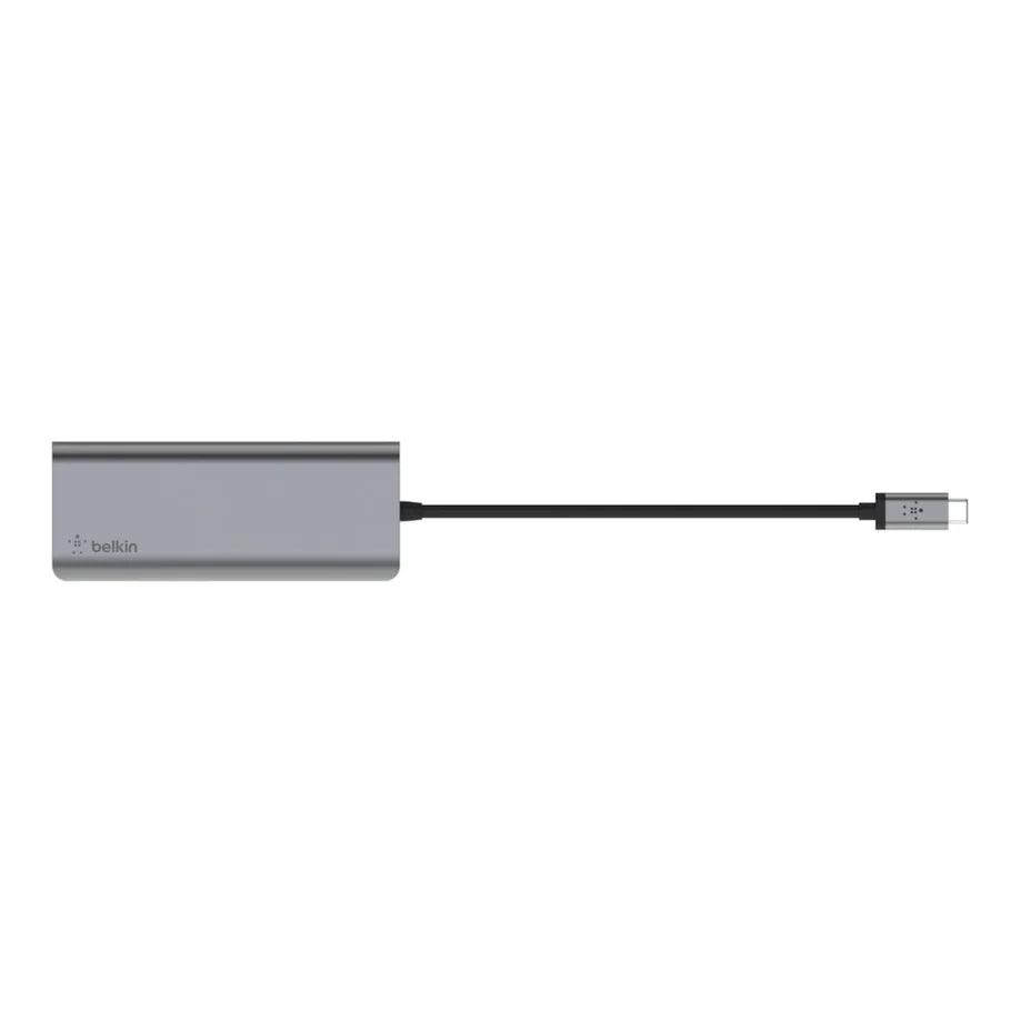 Belkin USB C 6 in 1 Multiport Adapter - Gray