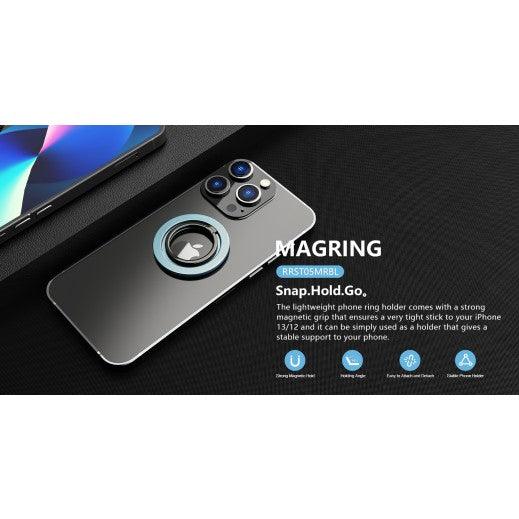 حامل الهاتف المغناطيسي من روك روز قوي وأنيق - أسود & أزرق