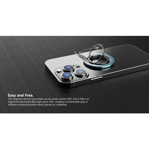 حامل الهاتف المغناطيسي من روك روز قوي وأنيق - أسود & أزرق