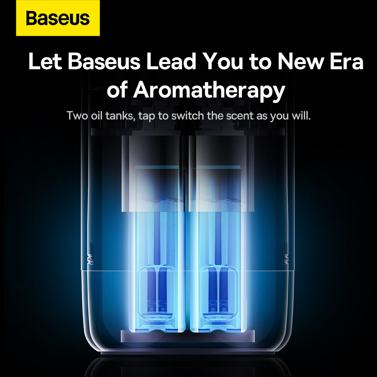 موزع الروائح العطرية للسيارة باسيوس مزود بحامل أكواب ثنائي المنفذ