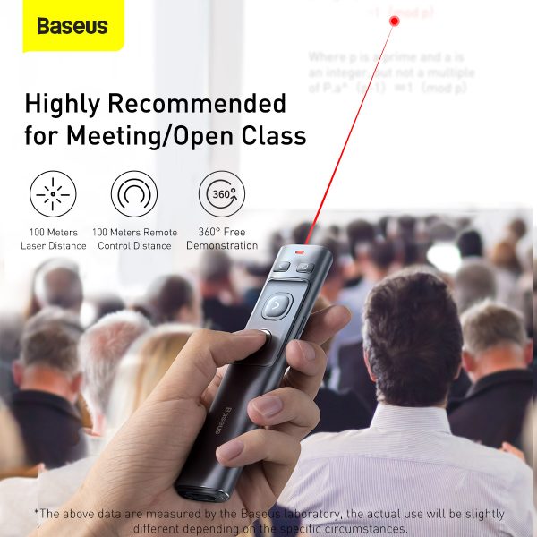 Baseus Orange Dot Wireless Presenter Red Laser Charging Baseus Orange Dot Wireless Presenter Red Laser Charging