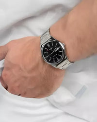 Casio Wristwatch Men's Mtp-V006D-1c Black Vintage Steel