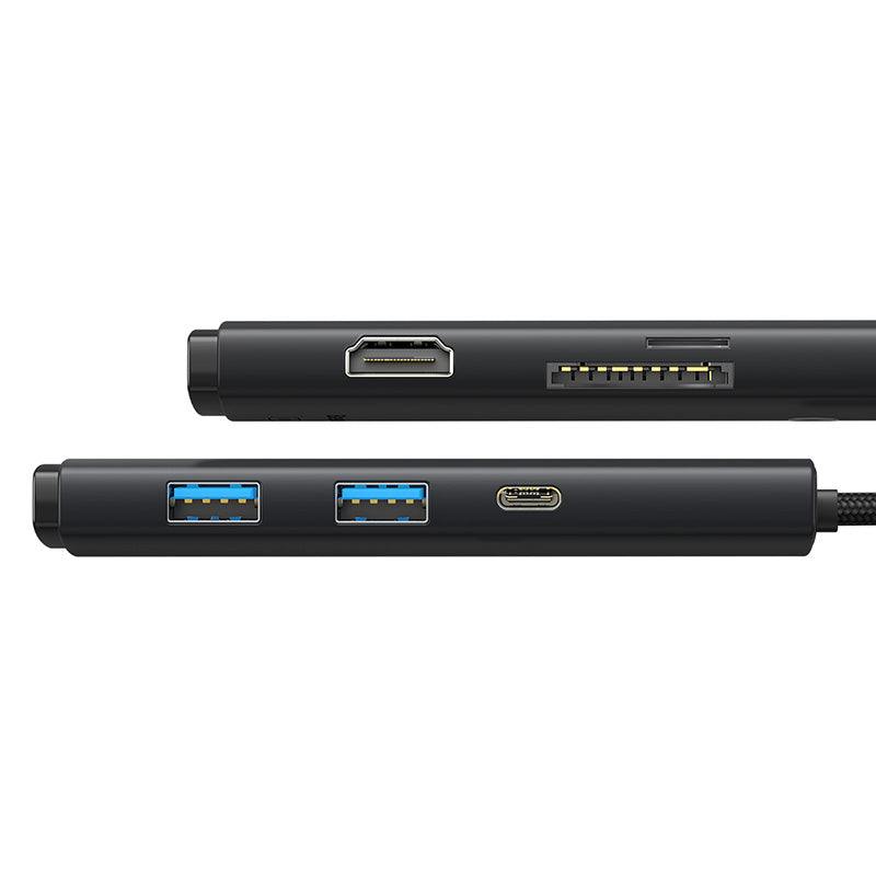 Baseus Lite Series 6-Port Type-C HUB Docking Station - Black Baseus Lite Series 6-Port Type-C HUB Docking Station - Black