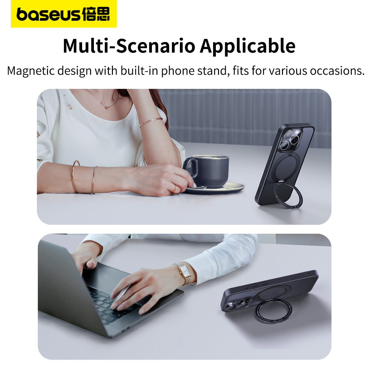 Baseus CyberLoop Series Magnetic Phone Case for iPhone 15 Baseus CyberLoop Series Magnetic Phone Case for iPhone 15