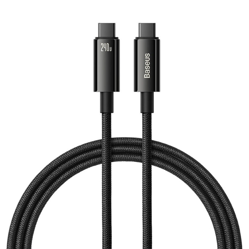 Baseus Tungsten Gold Fast Charging Data Cable Type-C to Type-C 240W