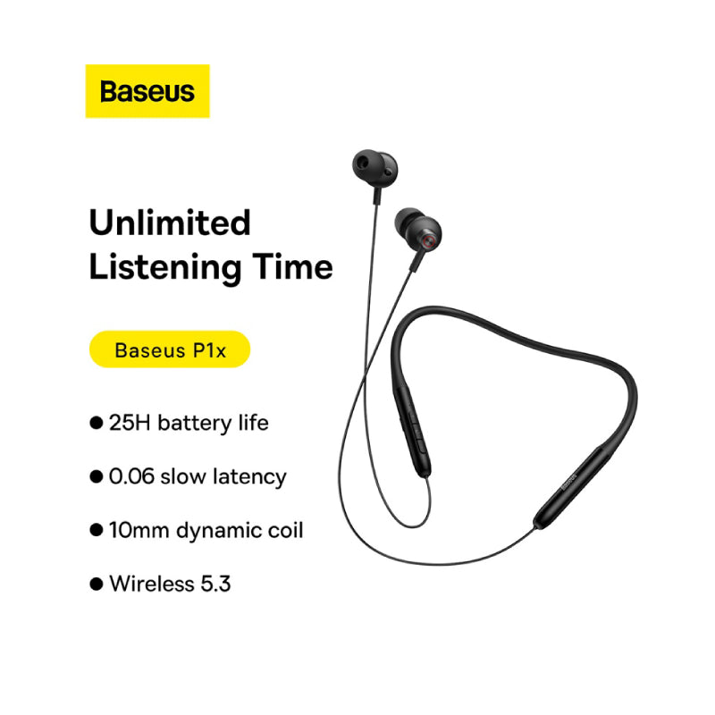 Baseus Bowie P1x In-ear Neckband Wireless Earphones Baseus Bowie P1x In-ear Neckband Wireless Earphones