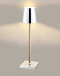 Madame Coco Bonar Touch Lampshade – Decorative Table Lamp | Silver, Gold & Rose
