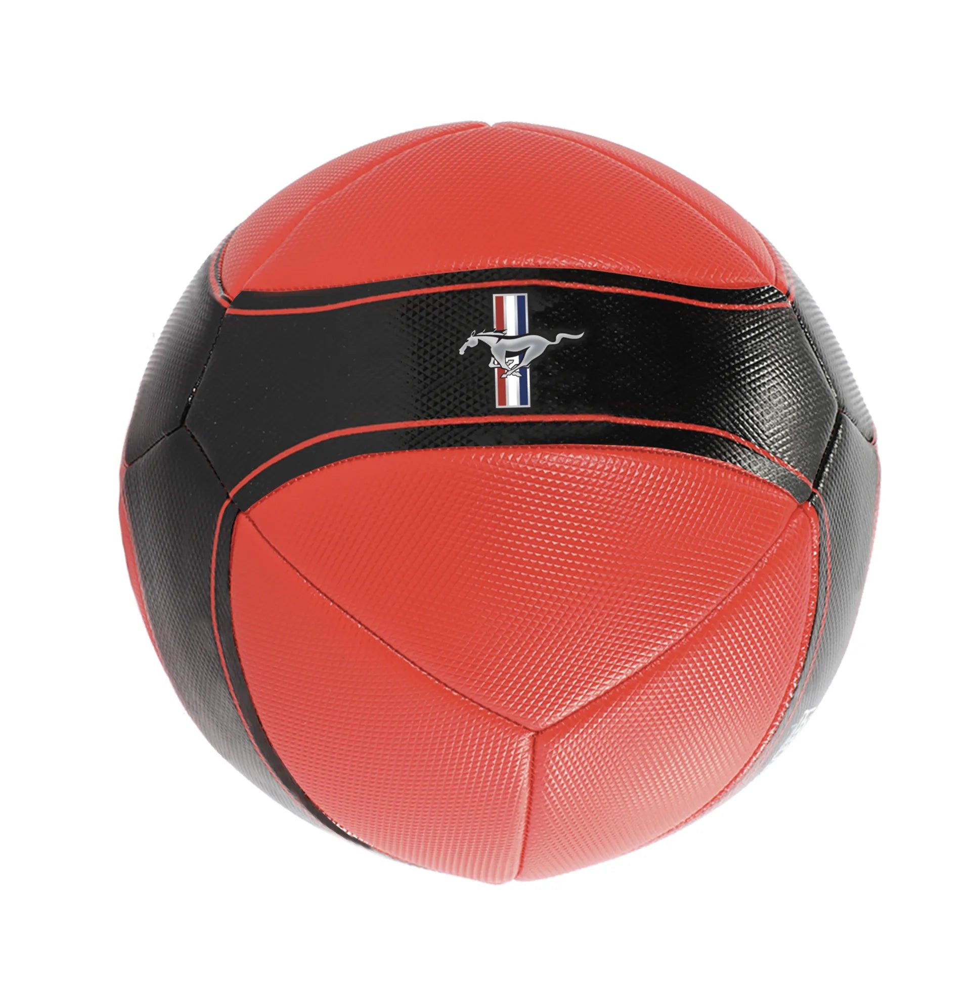 سيارة فورد موستنج حمراء بخط أسود | تصميم رياضي جذاب