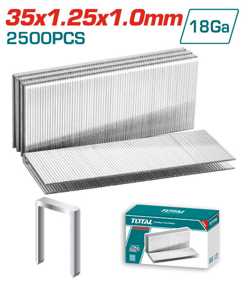 TOTAL Crown Staple 35mm 2500 pcs for TAT81501 (TAC918352) TOTAL Crown Staple 35mm 2500 pcs for TAT81501 (TAC918352)
