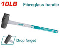 TOTAL 10LB Fiber Hand Hammer THT750416 – Heavy-Duty Demolition Tool