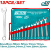 Total 12-Piece 6-32mm Combination Spanner Set (THT1022122)