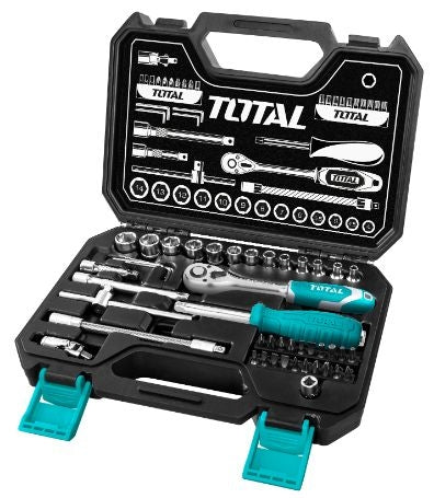 1/4˝ Socket Set | 45-Piece by Total (THT141451) 1/4˝ Socket Set | 45-Piece by Total (THT141451)