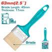 Total 2.5" Paint Brush with Plastic Handle – Durable & Easy Use