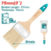 TOTAL 3" Wooden Handle Paint Brush – Smooth & Wide Coverage