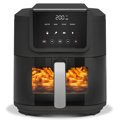 Nutricook NC-AFS100 Slim Air Fryer | 5L | 1500W | 4 Programs | Ceramic Coating | Viewing Window