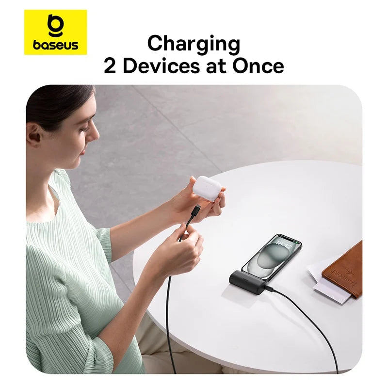 Baseus Compact Fast Charging Power Bank iPhone Edition 5000mAh Baseus Compact Fast Charging Power Bank iPhone Edition 5000mAh