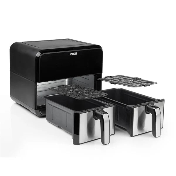 قلاية هوائية برنسيس دابل 8 لتر بسلتين مستقلة