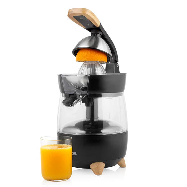Princess Citrus Juicer Pure - 300W Bamboo Citrus Press with 3-Way Spout Princess Citrus Juicer Pure - 300W Bamboo Citrus Press with 3-Way Spout