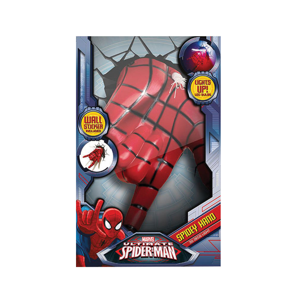 The Source Spider Man 3D Wall Light Unique Nightlight for Kids The Source Spider Man 3D Wall Light Unique Nightlight for Kids