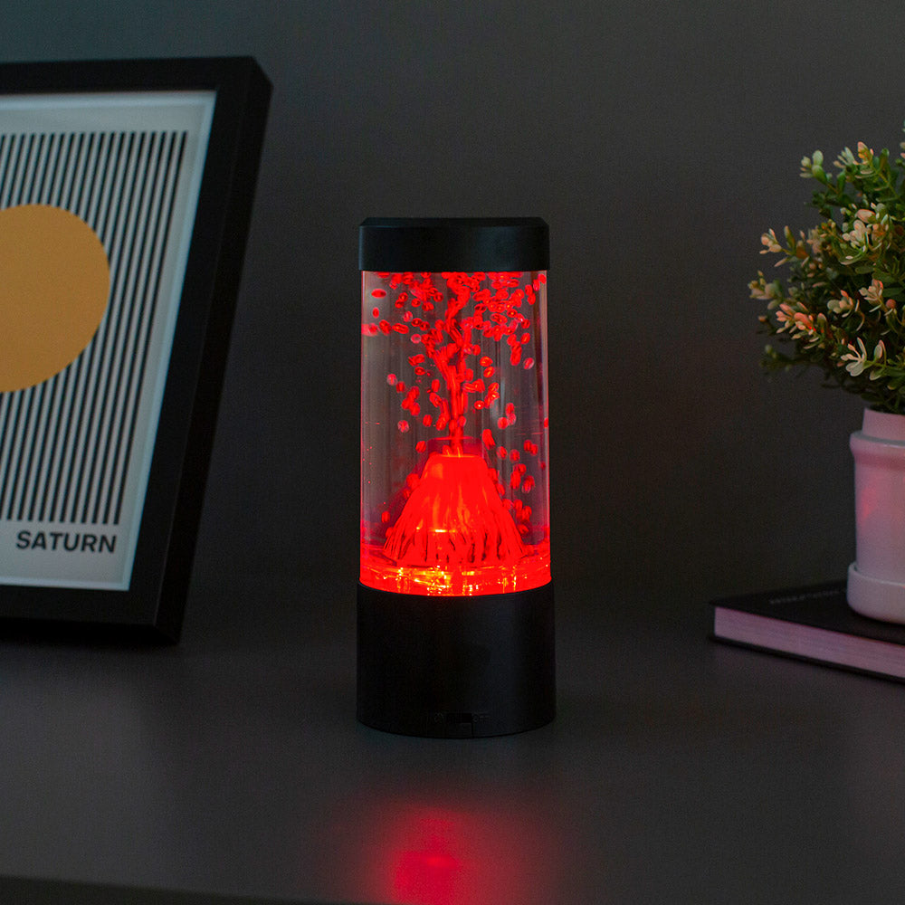 The Source Mini Volcano Lamp with Red Flowing Beads & LED Lights